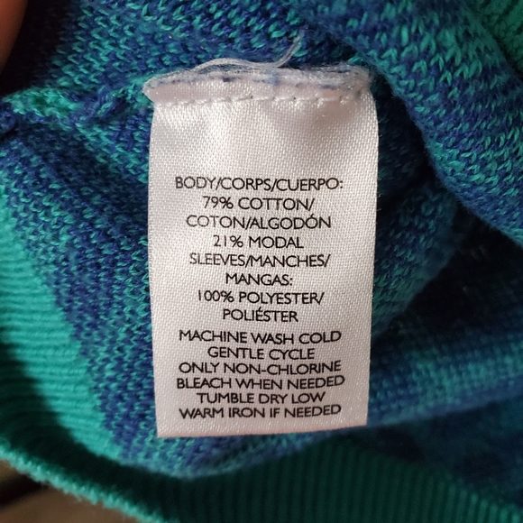 Loft Knit Geometric Print Short Sleeve Top - Picture 5 of 5